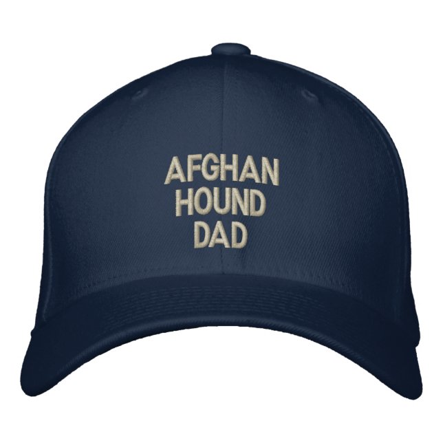 Afghan Hound DAD Embroidered Hat (Front)