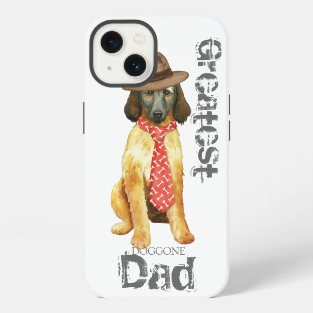 Afghan Hound Dad iPhone Case (Back)
