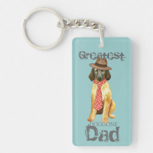 Afghan Hound Dad Key Ring