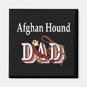 afghan hound dad Magnet