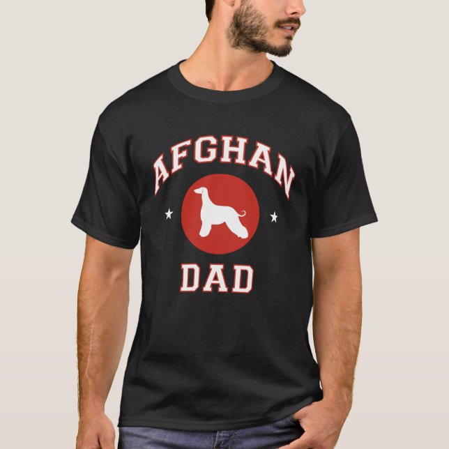 Afghan Hound Dad T-Shirt (Front)