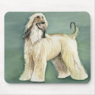 Afghan Hound Dog Art Mouse Pad