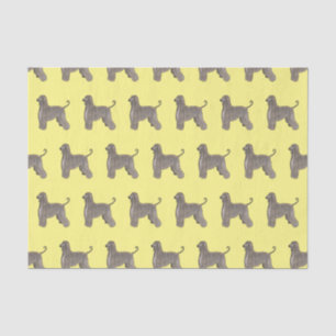 Afghan hound dog cartoon illustration  tissue paper