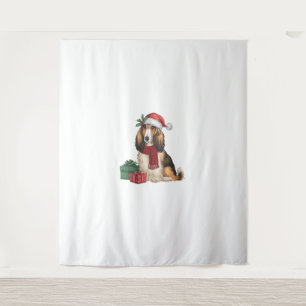 Afghan Hound Dog Christmas Parties Holiday Santa D Tapestry