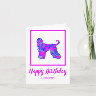 Afghan Hound Dog Funny Birthday Card