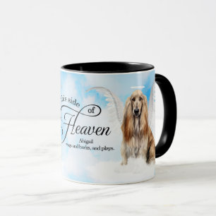 Afghan Hound Dog in Heaven Personalized Memorial Mug