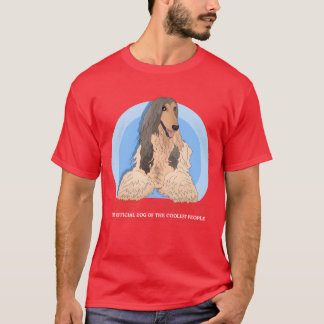 Afghan Hound Dog Ofhe Coolestazi Dog girl friends T-Shirt