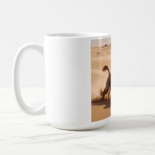 Afghan Hound Elegant Breed Coffee Mug (Left)