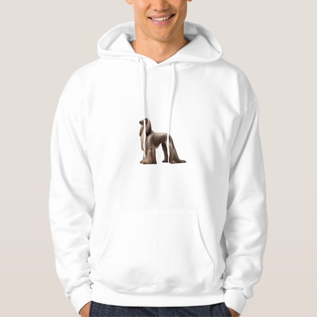 Afghan Hound Elegant Hoodie (Front)