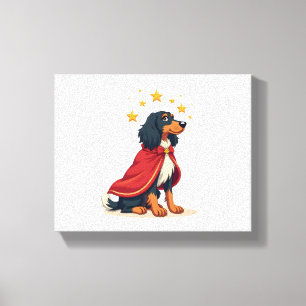 Afghan Hound Elegant Noel dog Canvas Print