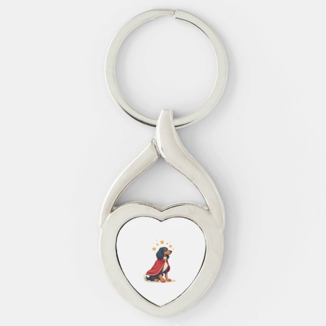 Afghan Hound Elegant Noel dog Key Ring (Front)