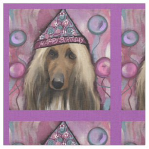 Afghan Hound Fabric