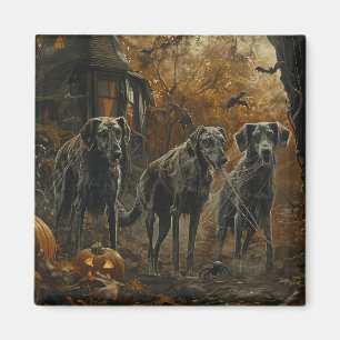 Afghan Hound Halloween Night Doggy Delight  Magnet