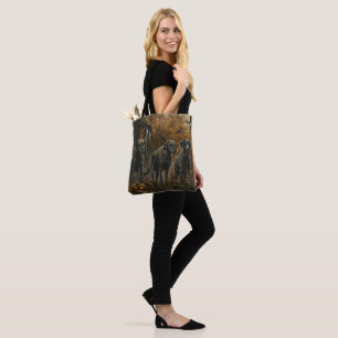 Afghan Hound Halloween Night Doggy Delight  Tote Bag
