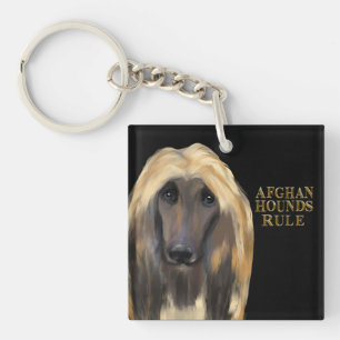 AFGHAN HOUND   KEY RING