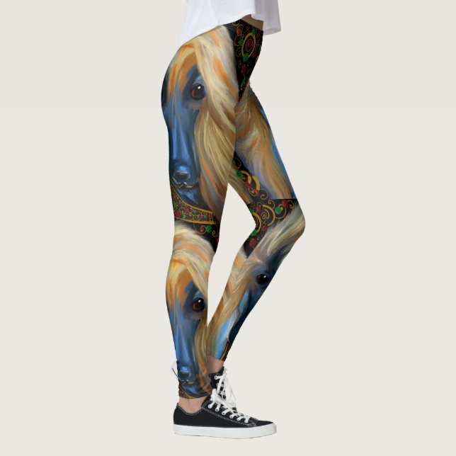 Afghan Hound   Leggings (Right)