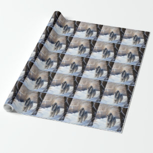 Afghan Hound Let It Snow Christmas Wrapping Paper