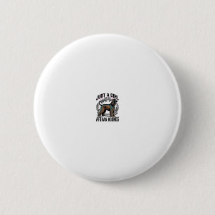 Afghan Hound Lover Vintage Dog Mum Shirt Design_1 6 Cm Round Badge