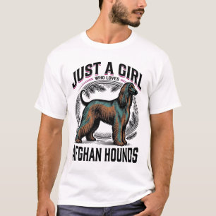 Afghan Hound Lover Vintage Dog Mum T-Shirt