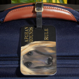AFGHAN HOUND   LUGGAGE TAG