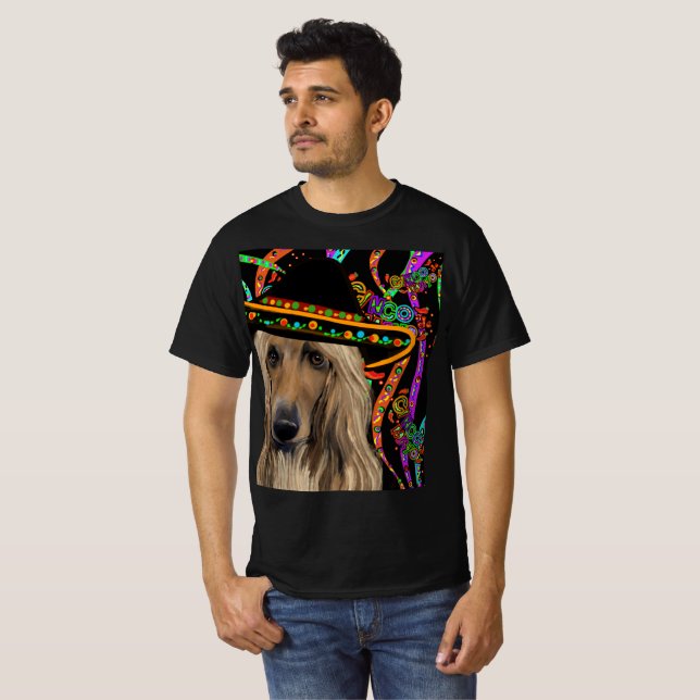 Afghan Hound  Mexico    T-Shirt (Front Full)