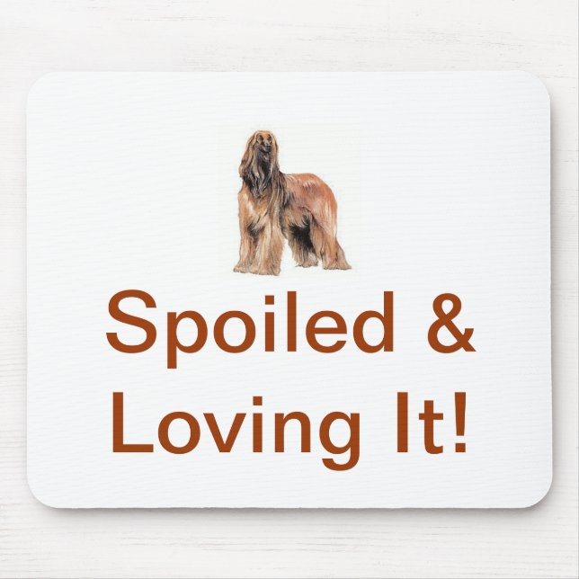 Afghan Hound Mouse Mat (Front)