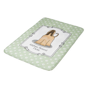Afghan Hound Mum Afghan Mum (fawn) Cute Dog Mum Bath Mat