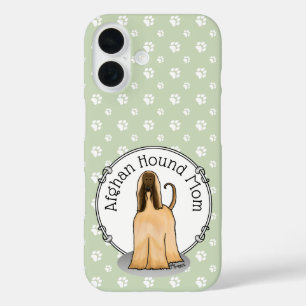 Afghan Hound Mum Afghan Mum (fawn) Cute Dog Mum iPhone 16 Case