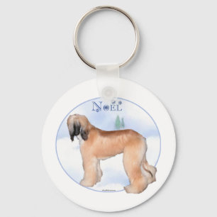 Afghan Hound Noel - Keychain