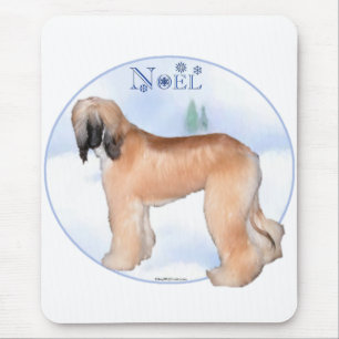 Afghan Hound Noel Mouse Mat