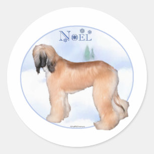 Afghan Hound Noel - Sticker