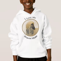 Afghan Hound Painting - Cute Original Dog Art