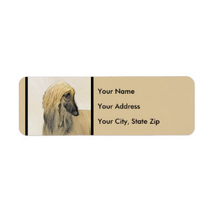Afghan Hound Painting - Cute Original Dog Art