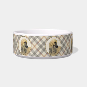 Afghan Hound Painting - Cute Original Dog Art Bowl