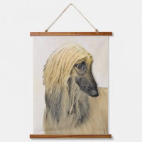 Afghan Hound Painting - Cute Original Dog Art