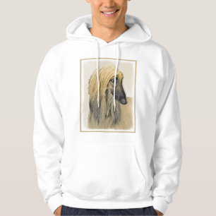 Afghan Hound Painting - Cute Original Dog Art Hoodie