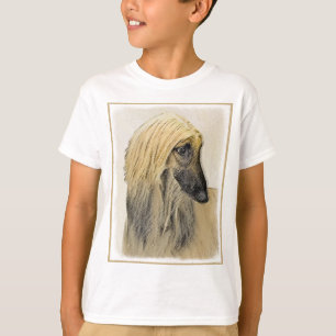 Afghan Hound Painting - Cute Original Dog Art T-Shirt