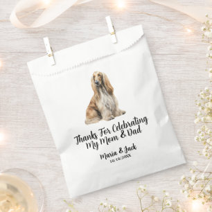 Afghan Hound Pet Full Colour Wedding Favour Bags