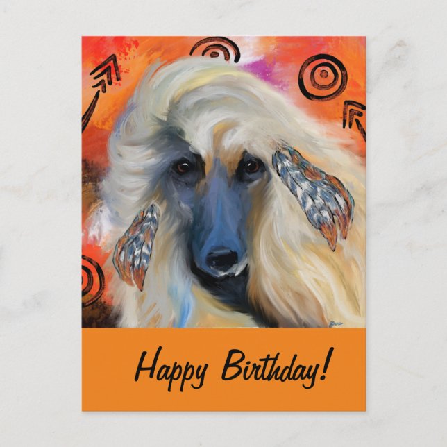 Afghan Hound          Postcard (Front)