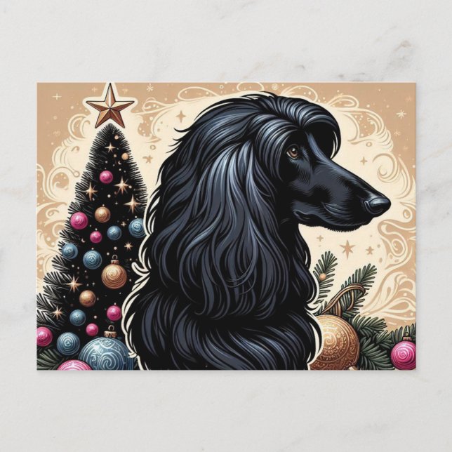 Afghan Hound Postcard (Front)