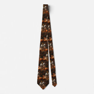 afghan hound Puppy Autumn Delight Pumpkin Tie