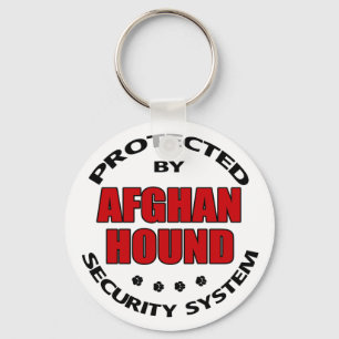 Afghan Hound Security Key Ring