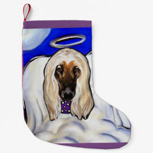 Afghan Hound Small Christmas Stocking