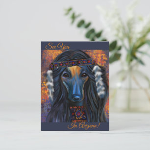 Afghan Hound Southwestern Postcard