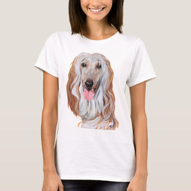 Afghan Hound  T-Shirt (Front)