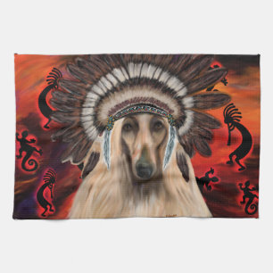 Afghan Hound Tea Towel