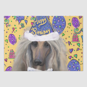 AFGHAN HOUND TISSUE PAPER