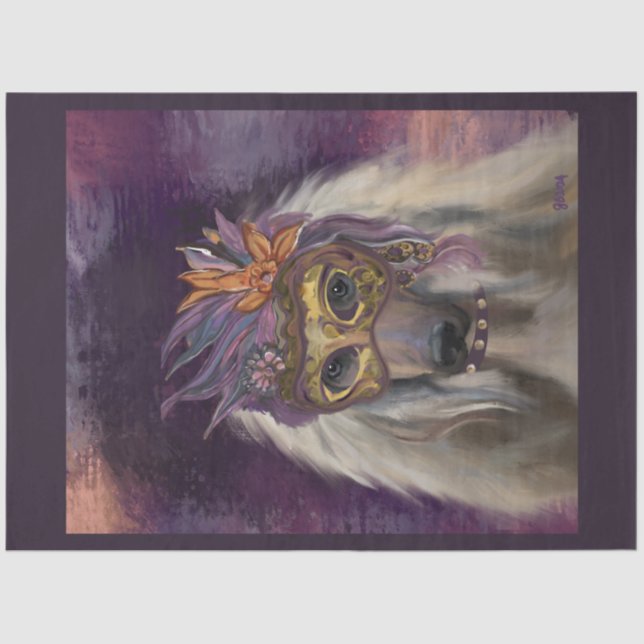 AFGHAN HOUND TISSUE PAPER (Front)