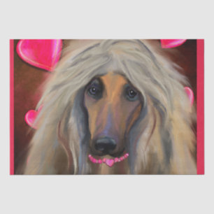 Afghan Hound Tissue Paper