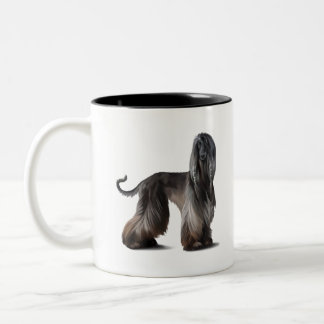 Afghan Hound Two-Tone Coffee Mug